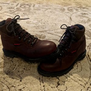 Red Wings Unisex Steel Toe Boots size 6.5 women's, 5 Men's EUC